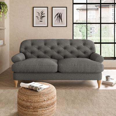 Dunelm Canterbury Cosy Marl 2 Seater Sofa Cosy Marl Granite