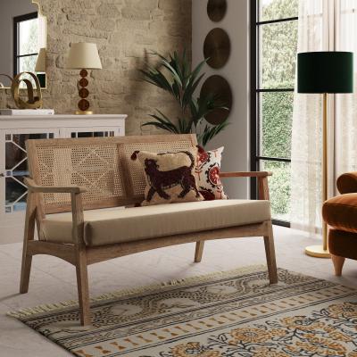 Dunelm Giselle Velvet Compact 2 Seater Mink Mink