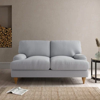 Dunelm Darwin 2 Seater Sofa Woolly Marl Warm Grey