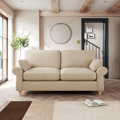 Dunelm Salisbury 2 Seater Sofa Tonal Weave Natural