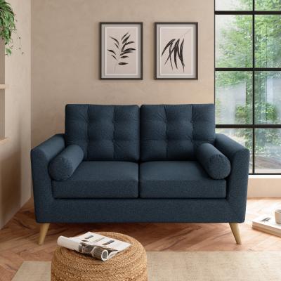 Dunelm Lewes Woolly Marl 2 Seater Sofa Woolly Marl Navy
