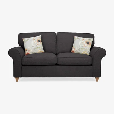 Dunelm Rosa 2 Seater Sofa Charcoal