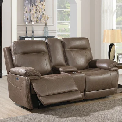 Dunelm Glenwood 2 Seater Electric Recliner Sofa Chestnut