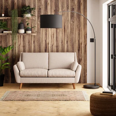 Dunelm Milo Chunky Boucle 2 Seater Sofa Pebble