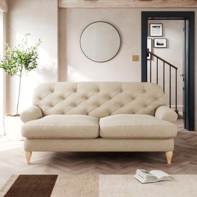 Dunelm Canterbury 2 Seater Sofa Tonal Weave Natural