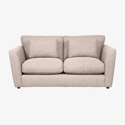 Dunelm Esther Fleck Fabric 2 Seater Sofa Natural