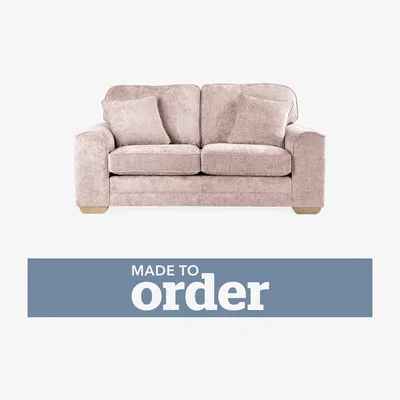 Dunelm Morello 2 Seater Sofa Luxury Chenille Premium Chenille Rosewood