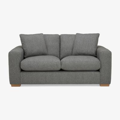 Dunelm Porto Fabric 2 Seat Sofa - Dark Grey Dark Grey