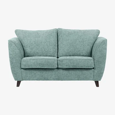 Dunelm Sienna Fabric 2 Seater Sofa Duck Egg (Blue)