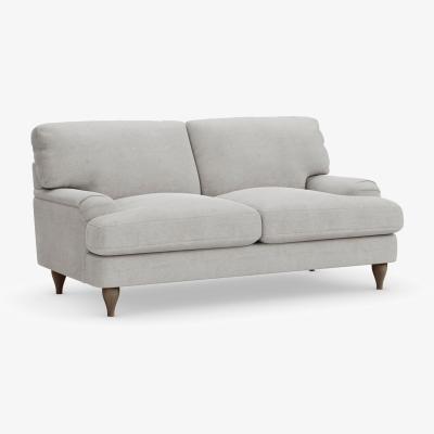 Dunelm Darwin Large 2 Seater Sofa Tonal Weave Silver