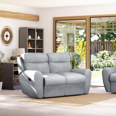 Dunelm Wareham 2 Seater Manual Recliner Sofa Chenille Sky