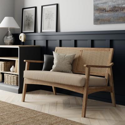 Dunelm Giselle Linen Compact 2 Seater Sofa Natural