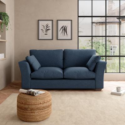 Dunelm Blakeney Woolly Marl 2 Seater Sofa Woolly Marl Navy