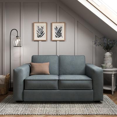 Dunelm Claude Tonal Chenille 2 Seater Sofa Chunky Soft Chenille Pacific