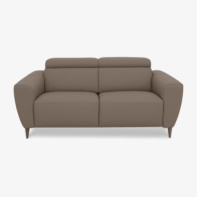 Furniture Village Nicoletti Italia - Milano 2 Seater Leather Sofa - Botero Taupe