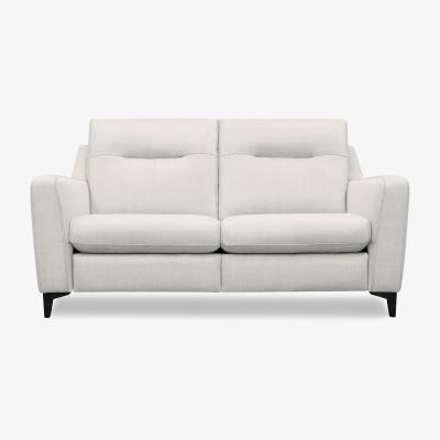 Furniture Village G Plan - Arlo 2 Seater Fabric Power Recliner Sofa - Manhattan Fog with Ebony Feet
