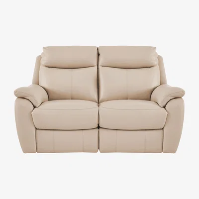 Furniture Village Snug 2 Seater Leather Sofa- World of Leather