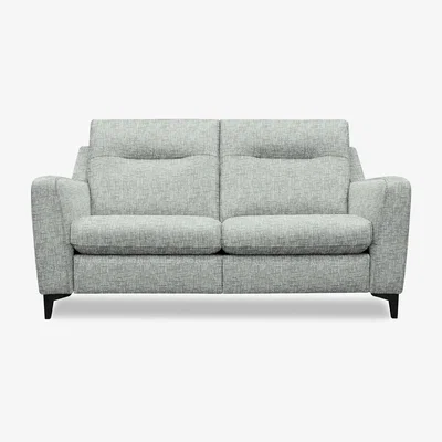 Furniture Village G Plan - Arlo 2 Seater Fabric Sofa - No Recliner - Remco Duck Egg with Ebony Feet