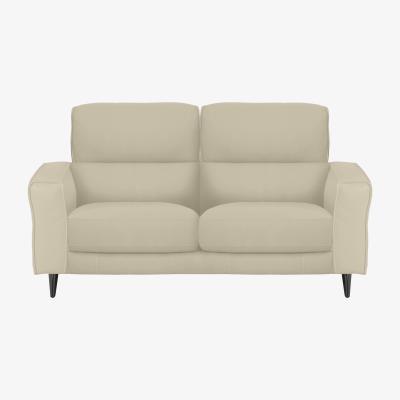Furniture Village Axel 2 Seater NC Leather Sofa - NC Bisque