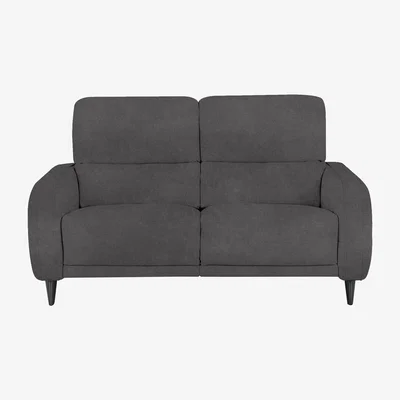 Furniture Village Domicil - Logan 2.5 Seater Fabric Power Recliner Sofa - Pewter