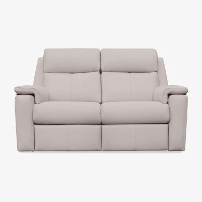 Furniture Village G Plan - Thornbury 2 Seater Leather Power Recliner Sofa - Cambridge Chalk