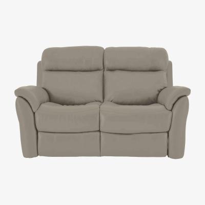 Furniture Village Relax Station Revive 2 Seater BV Leather Manual Recliner Sofa - Taupe