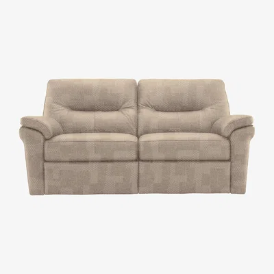Furniture Village G Plan - Seattle 2.5 Seater Fabric Power Recliner Sofa with Power Lumbar - Faro Mist