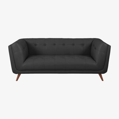 Furniture Village Rene Large 2 Seater Leather Sofa - Grey