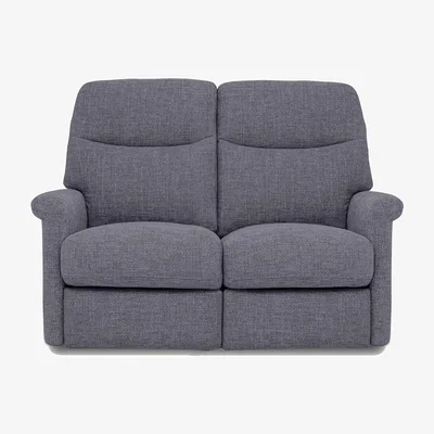 Furniture Village Compact Collection Lille 2 Seater Fabric Sofa with Power Recliner - Ash