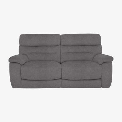 Furniture Village Comfort Story - Nimbus 2 Seater Fabric Power Recliner Sofa with Headrests and Power Lumbar - Iron