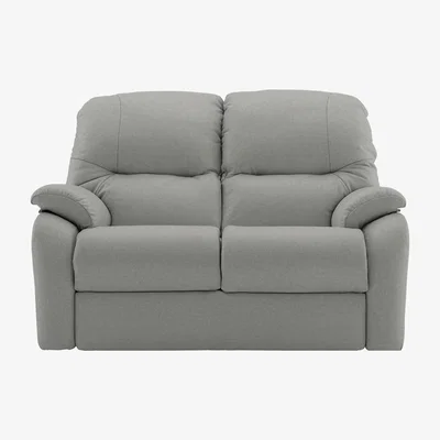 Furniture Village G Plan - Mistral 2 Seater Leather Sofa - No Recliner - Texas Charcoal