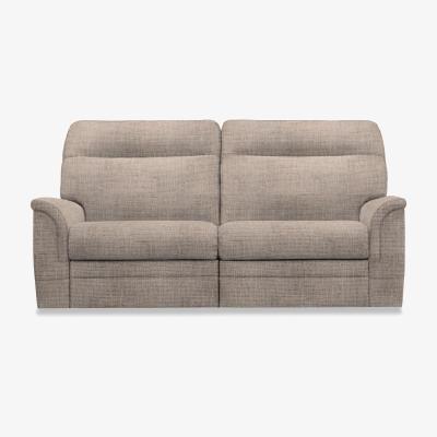 Furniture Village Parker Knoll - Hudson 23 Large 2 Seater Fabric Power Recliner Sofa with Headrests and Power Lumbar - Mocha