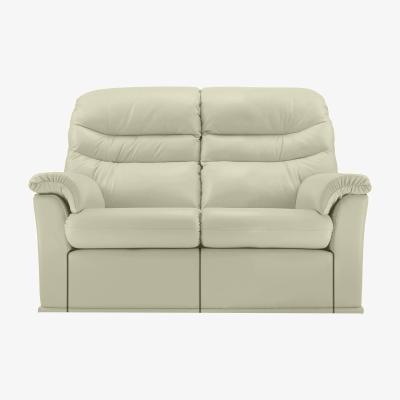 Furniture Village G Plan - Malvern 2 Seater Leather Sofa - Cambridge Chalk