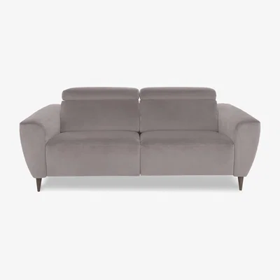 Furniture Village Nicoletti Italia - Milano 2.5 Seater Fabric Power Recliner Sofa - Selma Grigio