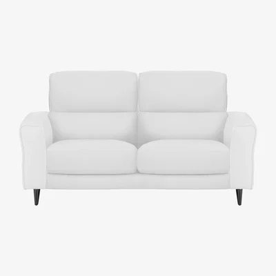 Furniture Village Axel 2 Seater BV Leather Sofa - BV Star White