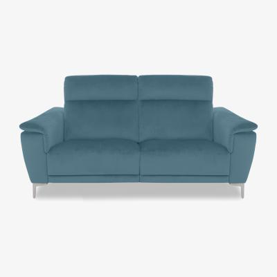 Furniture Village Nicoletti Italia - Amalfi 2 Seater Fabric Sofa - Selma Turchese