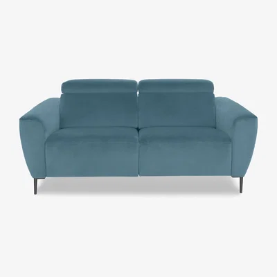 Furniture Village Nicoletti Italia - Milano 2 Seater Fabric Sofa - Selma Turchese