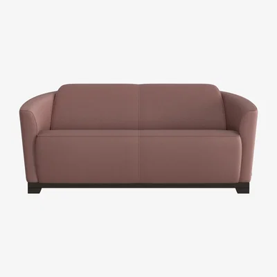 Furniture Village Nicoletti - Ketty 2.5 Seater Leather Sofa - Pink
