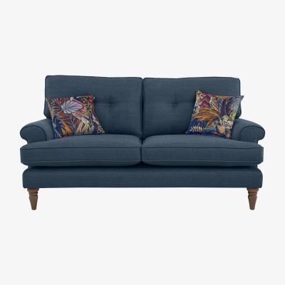Furniture Village The Botanical Collection Paradiso 2 Seater Fabric Plain Sofa - Blue
