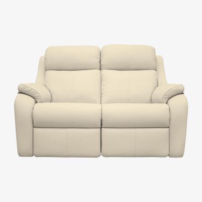 Furniture Village G Plan - Kingsbury 2 Seater Leather Power Recliner Sofa - Cambridge Stone
