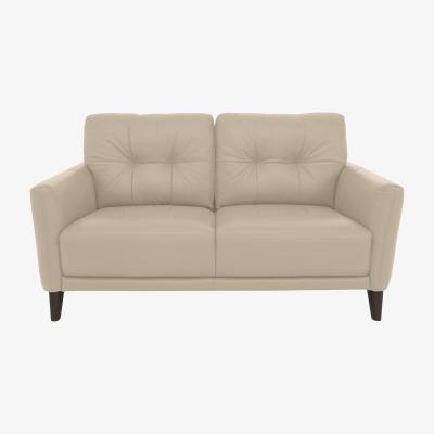 Furniture Village Uno BV Leather 2 Seater Sofa - Dapple Grey