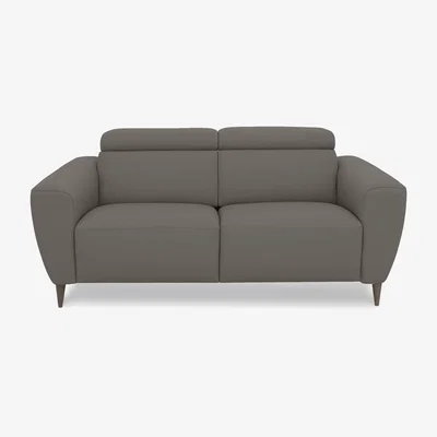Furniture Village Nicoletti Italia - Milano 2 Seater Leather Power Recliner Sofa - Botero Visone