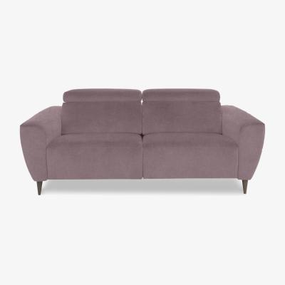 Furniture Village Nicoletti Italia - Milano 2.5 Seater Fabric Power Recliner Sofa - Fuente Rose