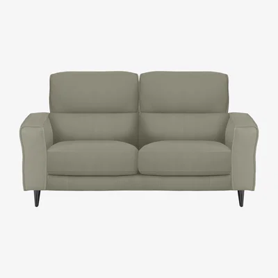 Furniture Village Axel 2 Seater BV Leather Sofa - Taupe