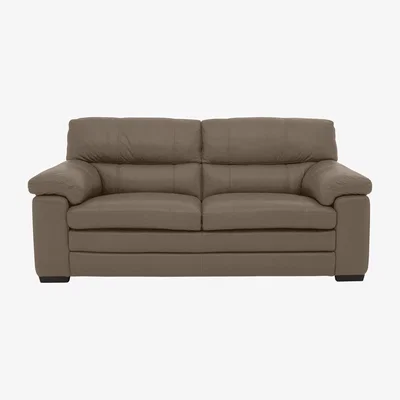 Furniture Village Cozee 2 Seater Pure Premium Leather Sofa - Bark
