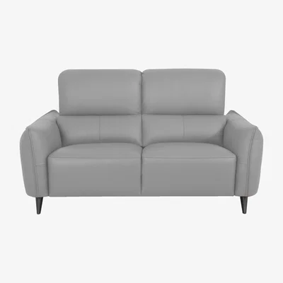 Furniture Village Domicil - Maddox 2.5 Seater Leather Power Recliner Sofa - NP Light Grey