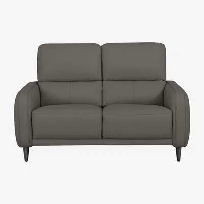 Furniture Village Domicil - Logan 2 Seater Leather Sofa - NP Elephant Grey
