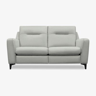 Furniture Village G Plan - Arlo 2 Seater Fabric Sofa - No Recliner - Stingray Charcoal with Ebony Feet