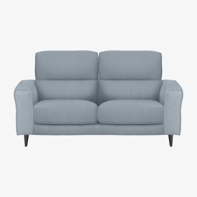 Furniture Village Axel 2 Seater NC Leather Sofa - Pearl Blue