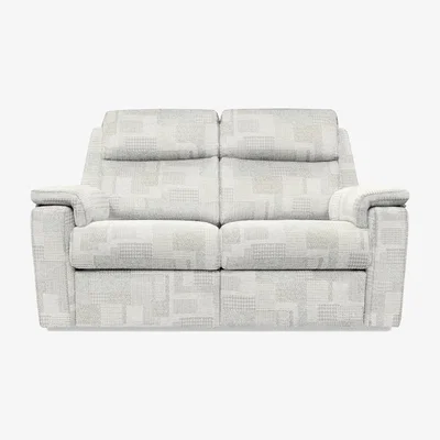 Furniture Village G Plan - Thornbury 2 Seater Fabric Power Recliner Sofa with Headrests and Power Lumbar - Lydia Blush